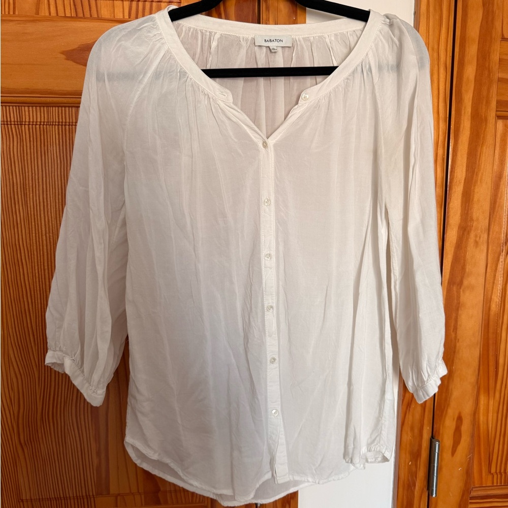 Aritzia Babaton Button-Up Blouse